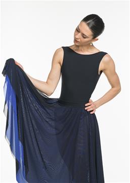 DA1946/2 Dlouhá dvouvrstvá sukně ze síťoviny